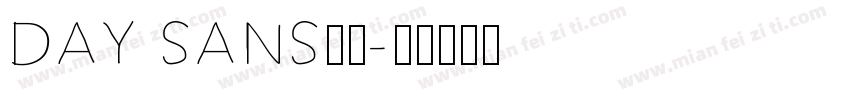 DAY SANS字体字体转换